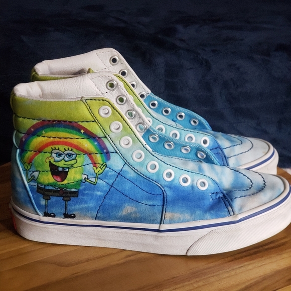 Vans X SpongeBob Sk8 Hi Imaginaaation - size 4.5 Youth or 6.5 Women's - Picture 15 of 16